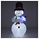 Pupazzo di neve gonfiabile int-est tremolante LED 175x80x70 cm s1