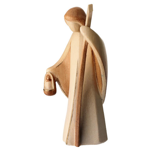 Saint Joseph Aram statuette en bois d'érable marron Val Gardena 2