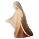 Estatua belén Val Gardena marrón Santa María Aram de madera s2