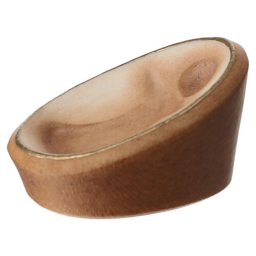 Manger for Nativity Scene in Brown Val Gardena Maple Wood Aram 2