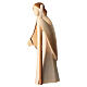 Statuina pastore con bastone Aram Val Gardena finitura marrone in legno s2