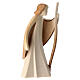 Shepherd figurine with staff 'Aram' in brown Val Gardena wood s3