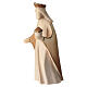 Re Magio Baldassare Aram statuina presepe finitura marrone in legno Val Gardena s2
