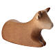 Ox figurine in brown Val Gardena maple wood, Aram Nativity s3