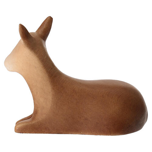 Aram donkey figurine for Nativity Scene, brown, Val Gardena wood 2