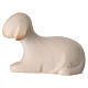 Reclining sheep by Aram collection, wooden double coating Val Gardena Nativity Scene figurine s1