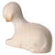 Statuette de mouton couché style Aram pour crèche du Val Gardena à double patine s3
