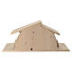 Étable Altea pour figurines de crèche Aram en bois à double patine du Val Gardena s9
