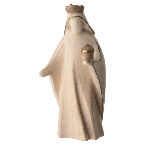 Statuette Re Magi presepe Aram in legno doppia patinatura Val Gardena 3