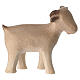 Standing little goat by "Aram" collection, wooden double-patina Val Gardena Nativity Scene figurine s1