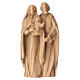 Sacra Famiglia stilizzata legno ulivo Val Gardena s1