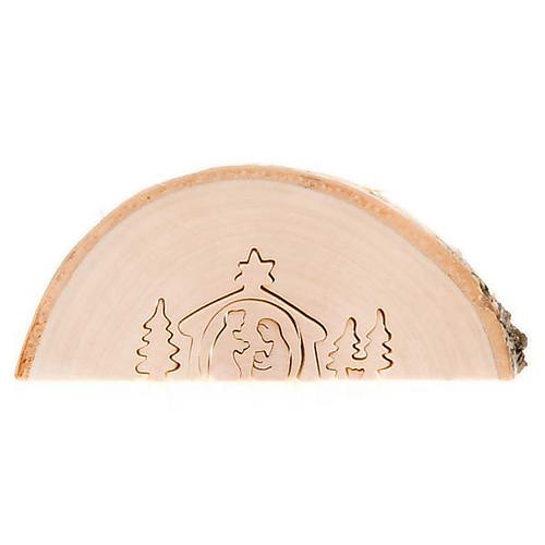Presepe intagliato legno naturale 3