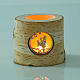 Baby girl and star Tree trunk candle holder s2