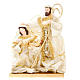 White and gold nativity set, 20cm s1