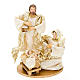 White and gold nativity set, 25cm s1