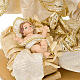 White and gold nativity set, 25cm s2