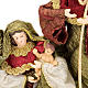 Burgundy and green nativity set, 20cm s2