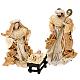 Ivory and gold nativity set, 25cm s1