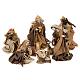 White and gold nativity set, 20cm s1