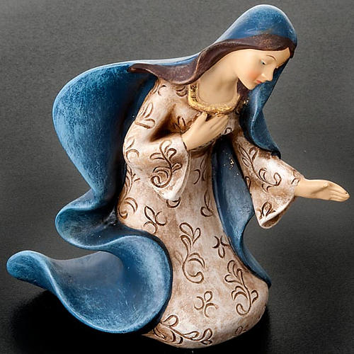 Crèche résine marquetée 28 cm 7