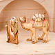 Stylised wooden nativity scene 14 cm s5