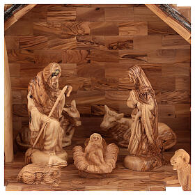 Bethleem olive wood crib 22cm