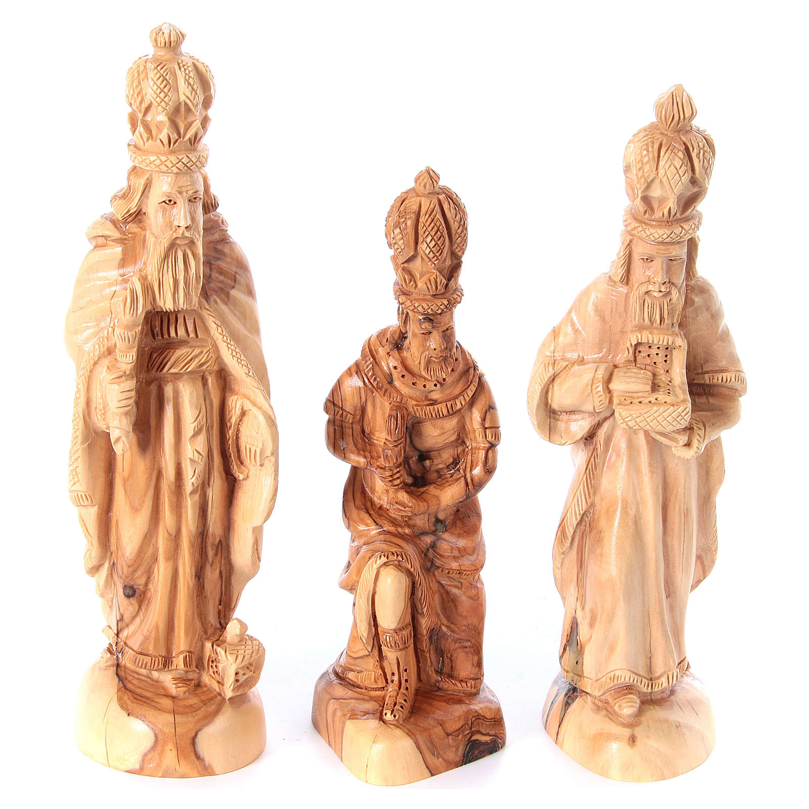 Bethlehem olive wood nativity 22 cm | online sales on HOLYART.com