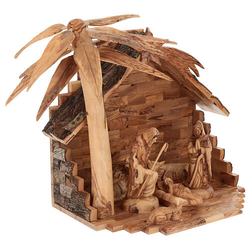 Bethlehem olive wood nativity 22 cm 7