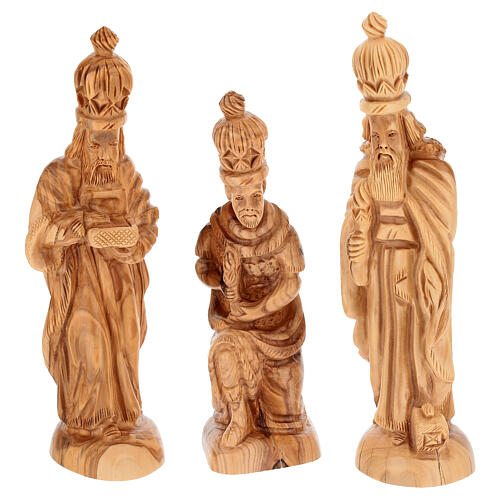 Bethlehem olive wood nativity 22 cm 11