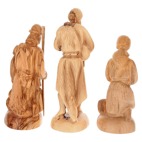 Bethlehem olive wood nativity 22 cm 17