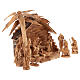 Bethlehem olive wood nativity 22 cm s4