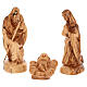 Bethlehem olive wood nativity 22 cm s10