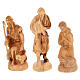 Bethlehem olive wood nativity 22 cm s12