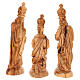 Bethlehem olive wood nativity 22 cm s16