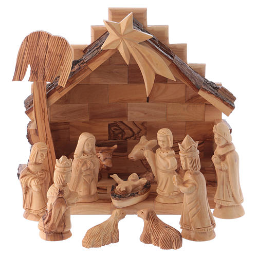 Olive wood carved nativity set 1