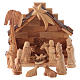 Olive wood carved nativity set s1