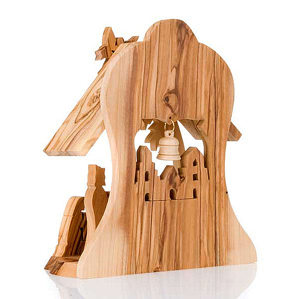 Olive wood crib with hut online sales on