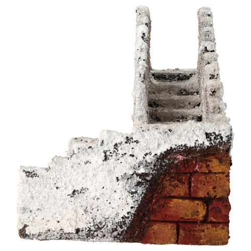 Escalera esquina derecha belén napolitano 8 cm 3