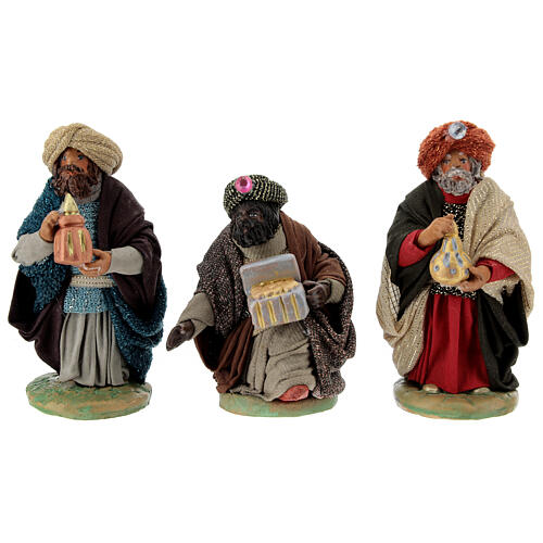 Nativity ser Three wise Kings 10 cm clay figurines 1
