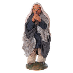 Nativity set accessory fifer 10 cm clay figurine