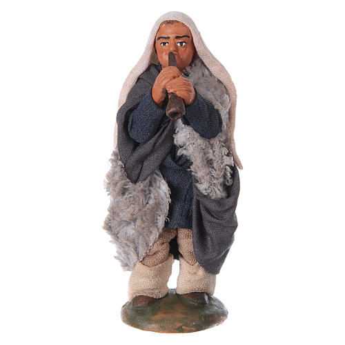 Nativity set accessory fifer 10 cm clay figurine 1