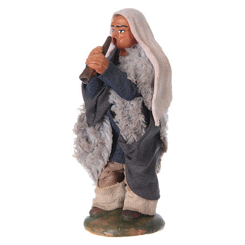 Nativity set accessory fifer 10 cm clay figurine 2