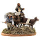 Nativity set accessory Country scene cart 10 cm clay figurines s1