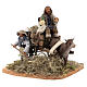 Nativity set accessory Country scene cart 10 cm clay figurines s3