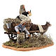 Nativity set accessory Country scene cart 10 cm clay figurines s4