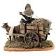 Nativity set accessory Country scene cart 10 cm clay figurines s5