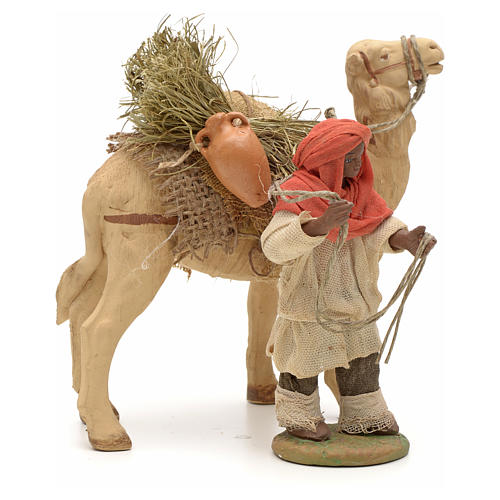 Nativity set accessory Dark cameleer with camel 10 cm figurines 4