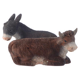 Nativity set accessories Ox and Ass 10cm figurines