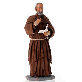 Father Pius statue in clay 24 cm
