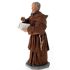 Father Pius statue in clay 24 cm